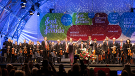 Lahav Shani, Chen Reiss und Wiener Symphoniker beim Fest der Freude 2022 © MKÖ/Sebastian Philipp  